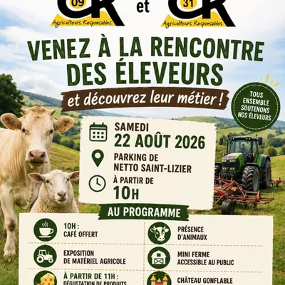 Saint-Lizier : une journée à la rencontre des éleveurs le 22 août
