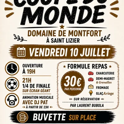 Saint-Lizier : une soirée festive autour de la Coupe du monde au...
