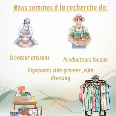 Marché de printemps à Montardit