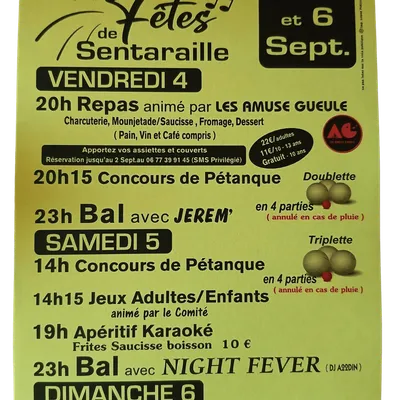 Sentaraille en fête : trois jours d’animations du 4 au 6 septembre