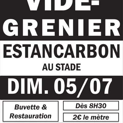 Vide-grenier à Estancarbon : une journée conviviale au stade le 5...