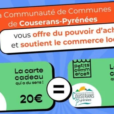 Couserans-Pyrénées : une carte cadeau achetée, une carte cadeau...