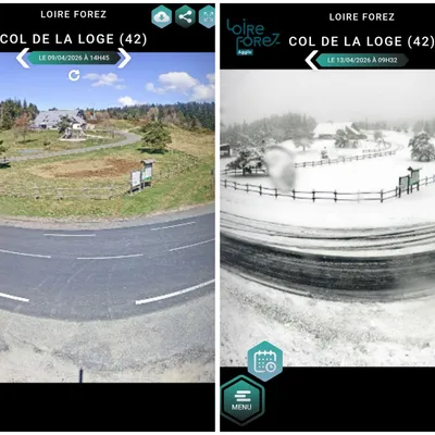 Loire : La neige a fait son retour sur les hauteurs 