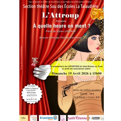 Pièce de théâtre "A quelle heure on ment ?" à Firminy