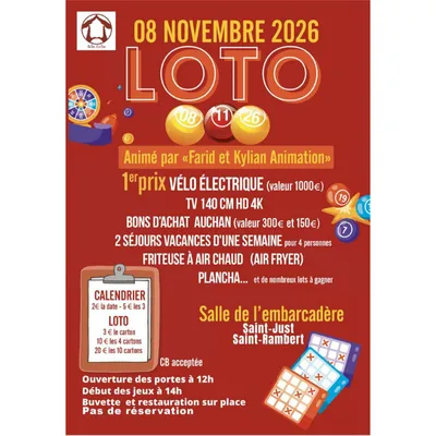 Loto de Un toit c'est tout à St-Just-St-Rambert