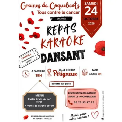 KARAOKÉ DANSANT SOLIDAIRE À PÉRIGNEUX