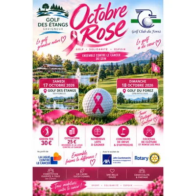 Compétition de golf d'octobre rose