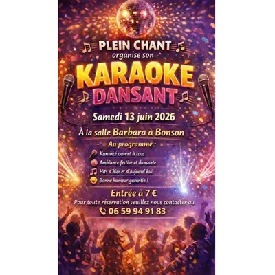 Soirée karaoké dansant à Bonson