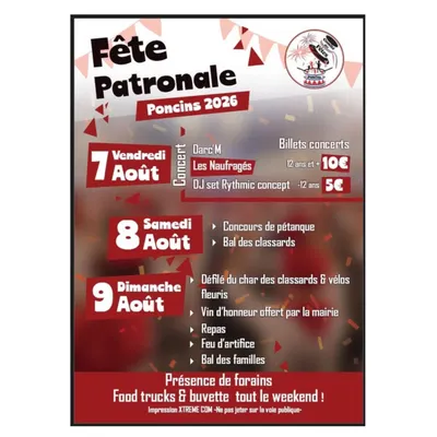 50 ans du comité des fêtes de Poncins 