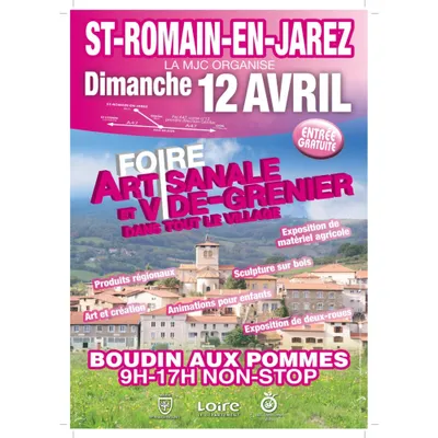Foire artisanale et vide grenier à Saint Romain en Jarez