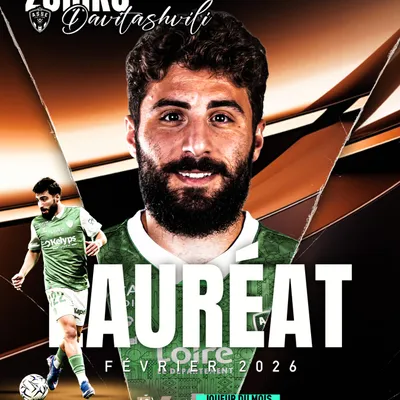 Ligue 2 : Zuriko Davitashvili élu meilleur joueur du mois de février !