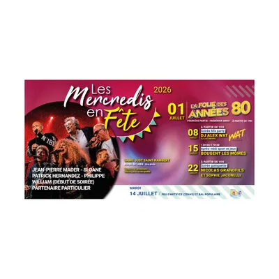 Les Mercredis en Fête sur les bords de Loire à St-Just-St-Rambert