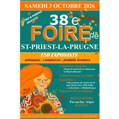 38ème Foire de St-Priest-la-Prugne
