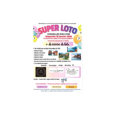Super loto à Chazelles-sur-Lyon