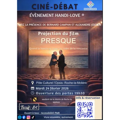 Ciné-débat - Projection du film "Presque" à Roche-la-Molière