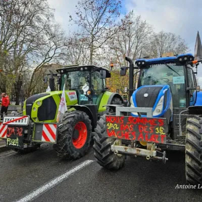 Nouvelle journée de mobilisation des agriculteurs à Toulouse ce...