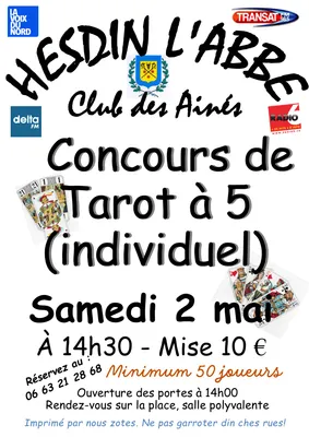 Concours de tarot à 5