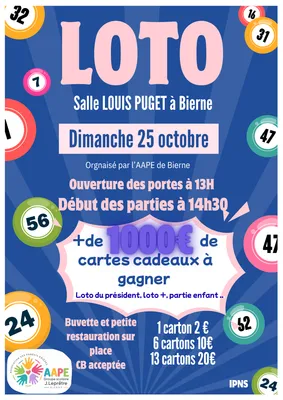 Loto de l’aape de Bierne 