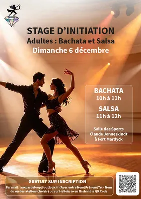 Stages d’initiation gratuits de Bachata et Salsa à Fort Mardyck