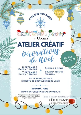 Atelier créatif - Décorations de Noël