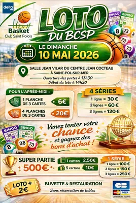 Loto du Basket club Saint Polois 