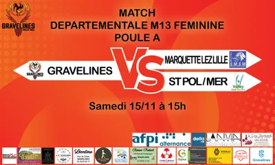 Match Volley Ball Départementale M13 Féminine - Poule A