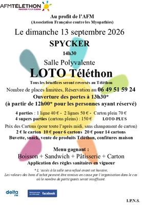 Loto Téléthon Spycker