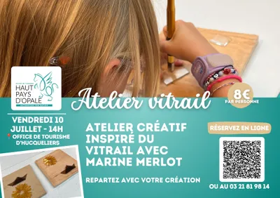 Atelier créatif du vitrail avec Marine Merlot