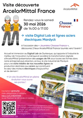 Visite Digital Lab & lignes aciers électriques ArcelorMittal Mardyck