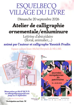 Atelier de calligraphie ornementale/enluminure