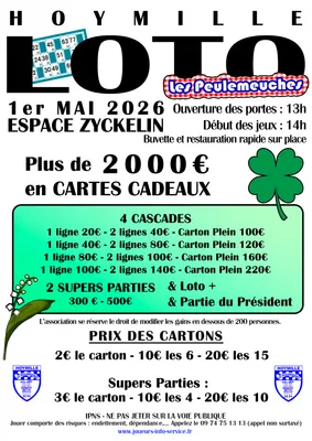 Loto du 1 Mai