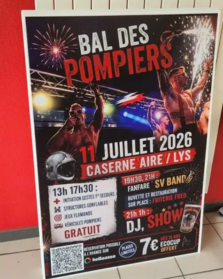Bal des sapeurs-pompiers d'aire sur la lys 