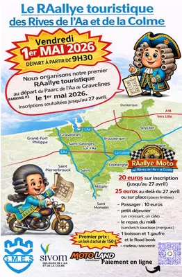 Le raallye touristique des rives de l’Aa et de la colme en moto 