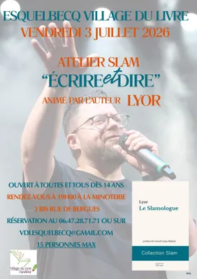Atelier slam "Ecrire et Dire"