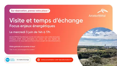 Visite ArcelorMittal, enjeux énergétiques