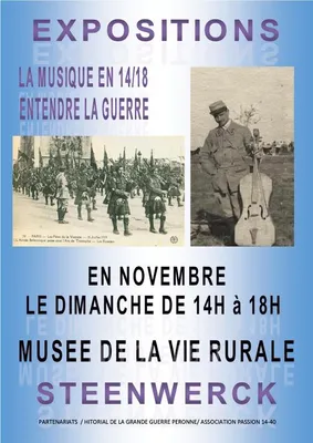 La musique en 14-18 | expositions temporaires en novembre 