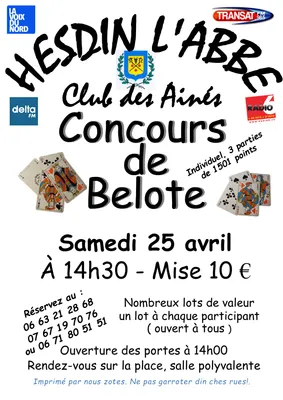Concours de belote.