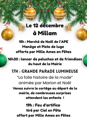 grande parade lumineuse et marché de Noël