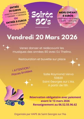 Soirée année 80 