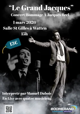 « Le Grand Jacques » concert hommage à Jacques Brel