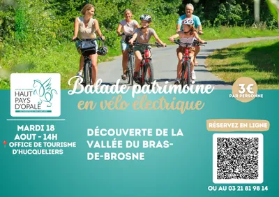 Visite guidée en vélo électrique – Mardi 18 août