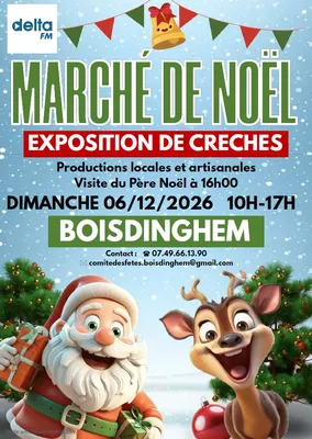 Marché de Noël artisanal et Exposition de crèches à Boisdinghem