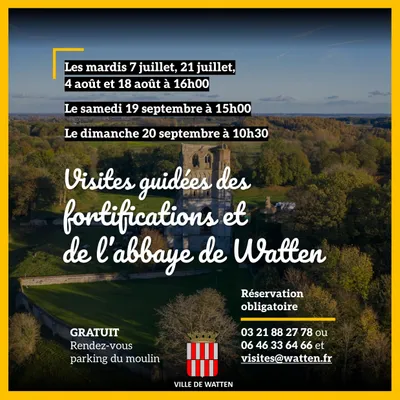 Visites guidées des fortifications et de l'abbaye de Watten