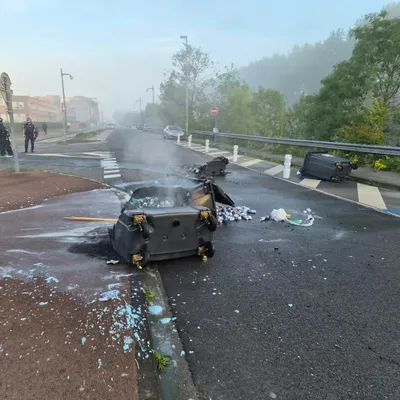 Dunkerque : poubelles incendiées, tirs de mortier et...