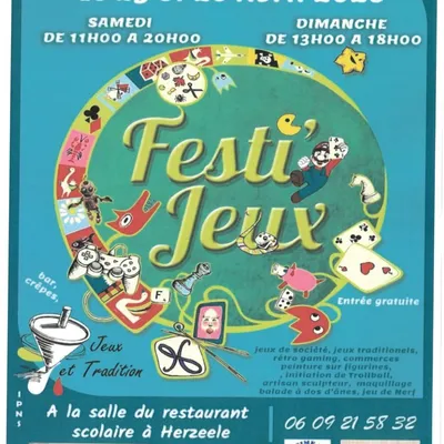 Herzeele : le "Festi'Jeux" revient pour une 3ème édition les 25 et...