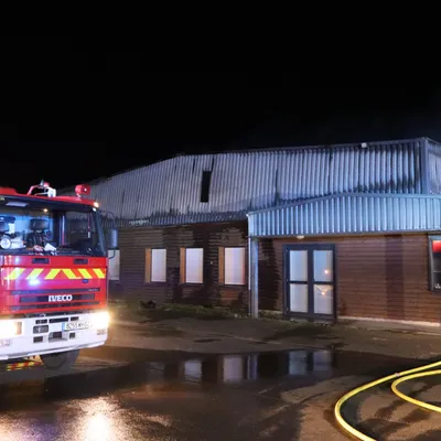 Azincourt : important incendie dans un bâtiment de négoce, sept...