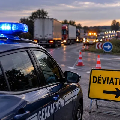 Ebblinghem / RD642 : trois poids lourds accidentés bloquent la route