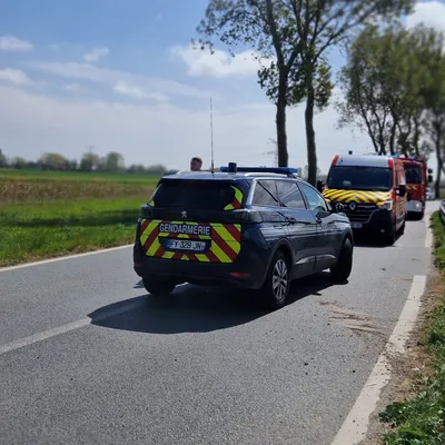 Accident à Saint-Folquin : un motard de 23 ans blessé 