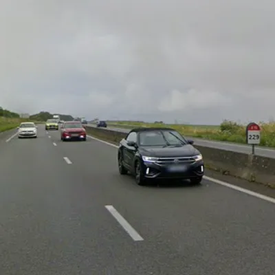 A16 : un double accident causé par la grêle au niveau de Dannes