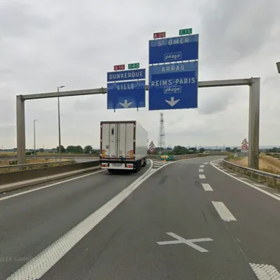A16/A26 : trois camions se percutent en milieu d'après midi